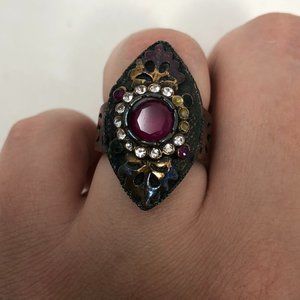 Ring Authentic silver Turkish ruby